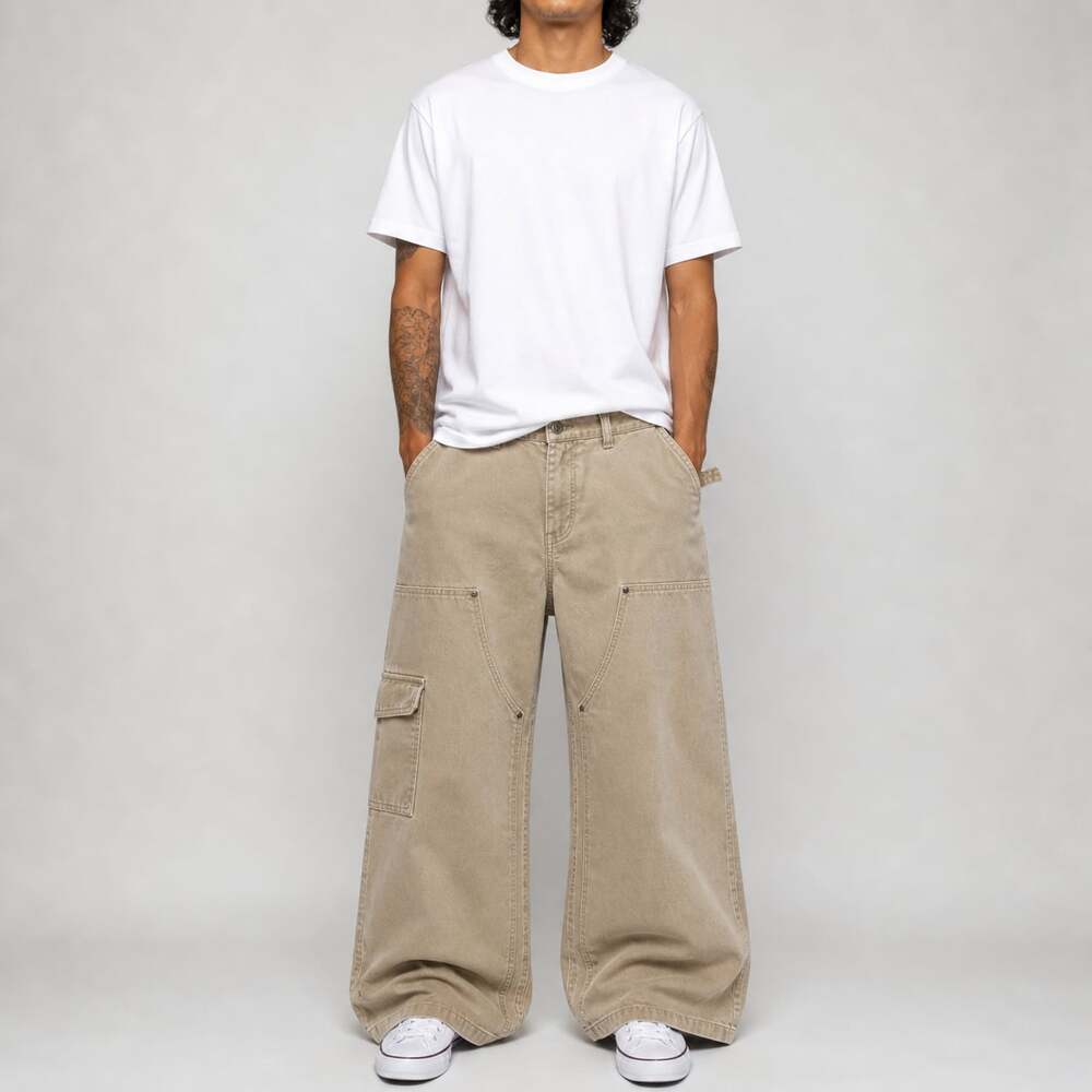 Ultra Baggy Double Knee Carpenter Pants Size 34x30 approx